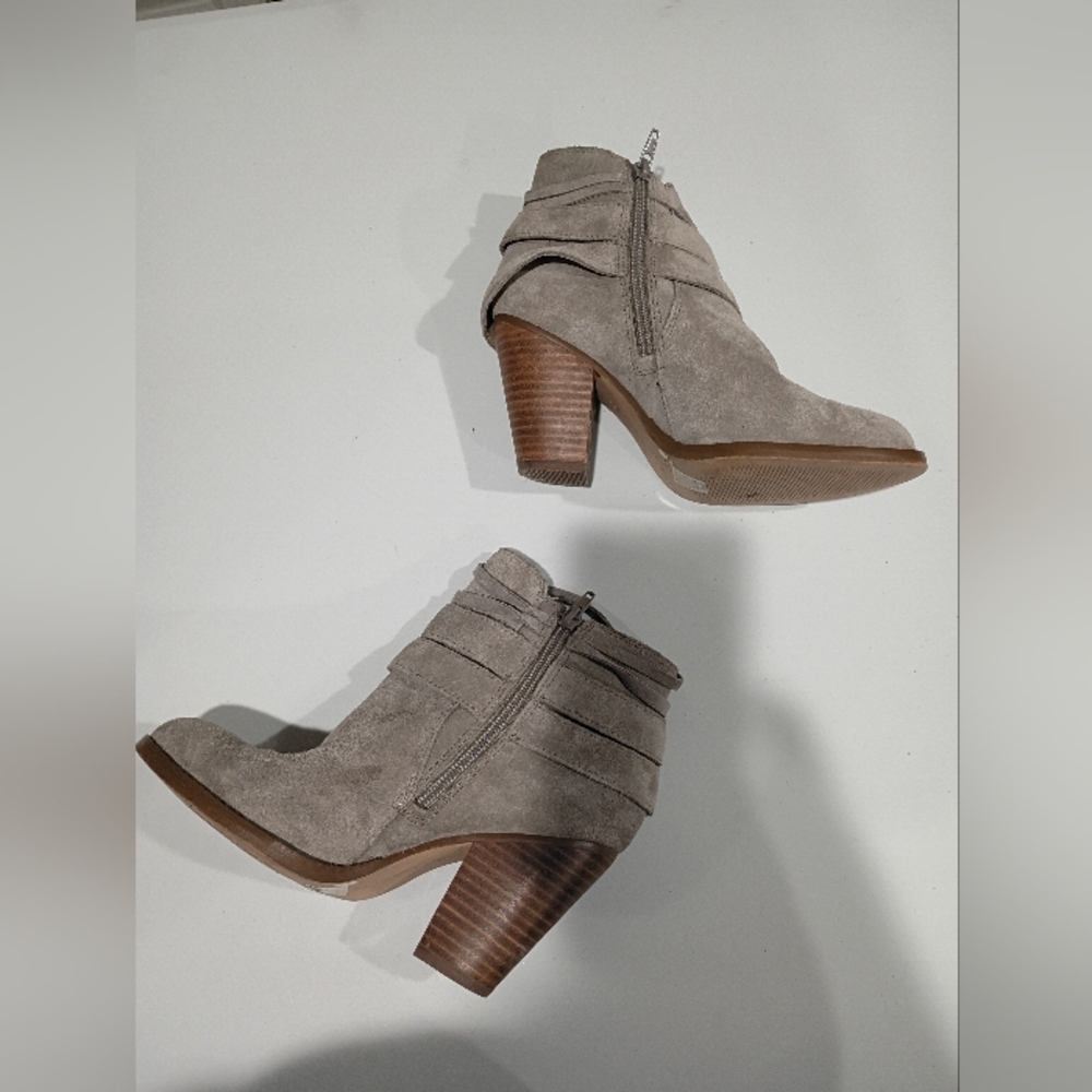 Sole Society Gray Suede Ankle Boots Size 6.5M - Picture 11 of 13